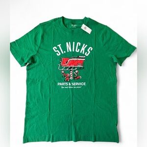 Old Navy Green St. Nicks Parts & Service Tee